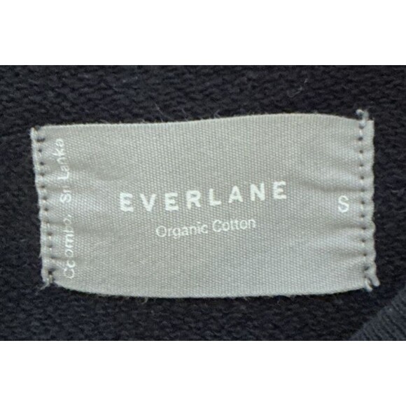 Everlane Men’s Organic Cotton Crew Neck Sweatshirt Navy Blue Size S - Picture 6 of 9